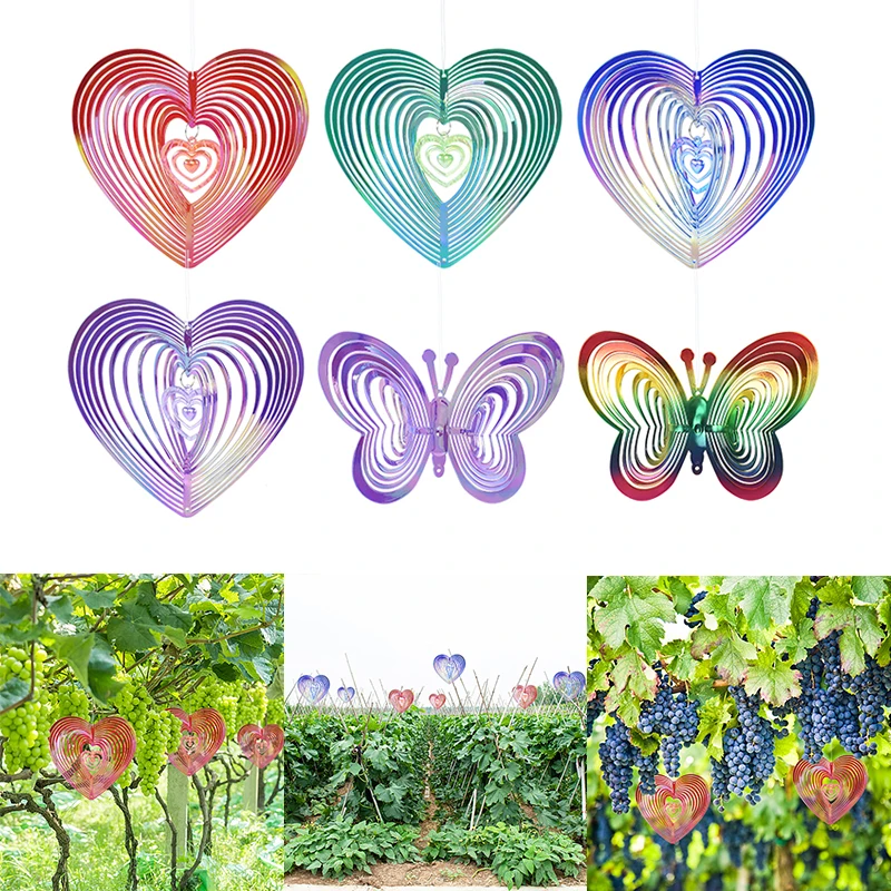 Butterfly Wind Spinner ABS Wind Catcher Love Rotating Wind Chime Butterfly Bird Repellent Hanging Ornament Garden Decorations
Butterfly Wind Spinner ABS Wind Catcher Love Rotating Wind Chime Butterfly Bird Repellent Hanging Ornament Garden Decorations