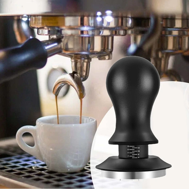 Coffee Tamper Adjustable Depth With Scale Espresso Springs Calibrated Tamping Coffee Distributor
Coffee Tamper Adjustable Depth With Scale Espresso Springs Calibrated Tamping Coffee Distributor