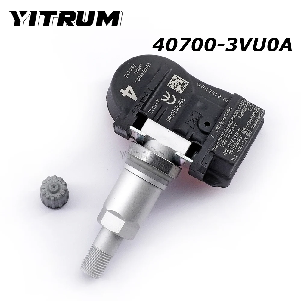 YITRUM 40700-3VU0A 40700-3VU0B Tire Pressure Monitor Sensor For Infiniti QX50 Nissan Leaf Altima Cube Rogue Micra Sentra 433MHz
YITRUM 40700-3VU0A 40700-3VU0B Tire Pressure Monitor Sensor For Infiniti QX50 Nissan Leaf Altima Cube Rogue Micra Sentra 433MHz