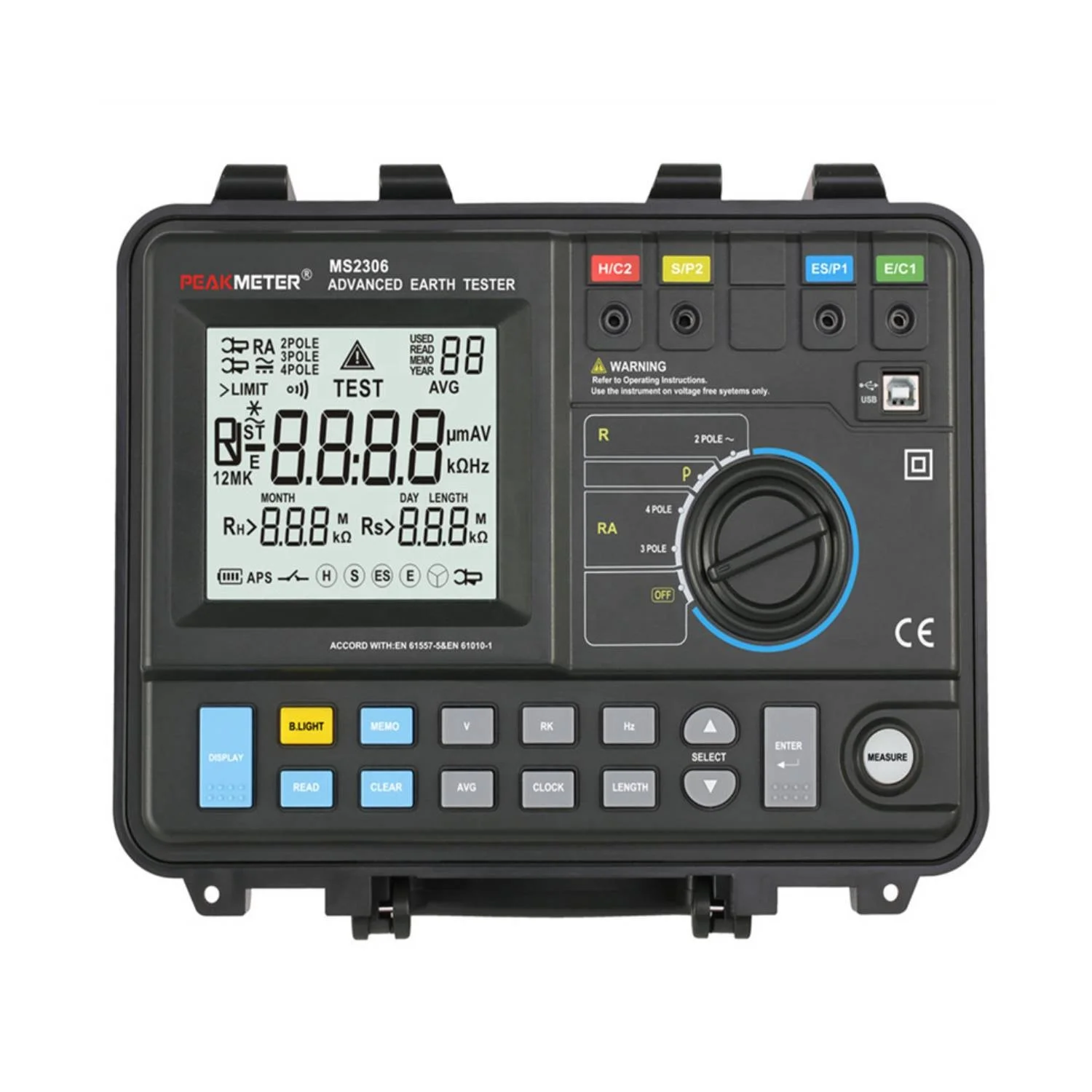 Low price Advanced Intelligent Digital Ground Earth Resistance Tester Meter MS2306
Low price Advanced Intelligent Digital Ground Earth Resistance Tester Meter MS2306