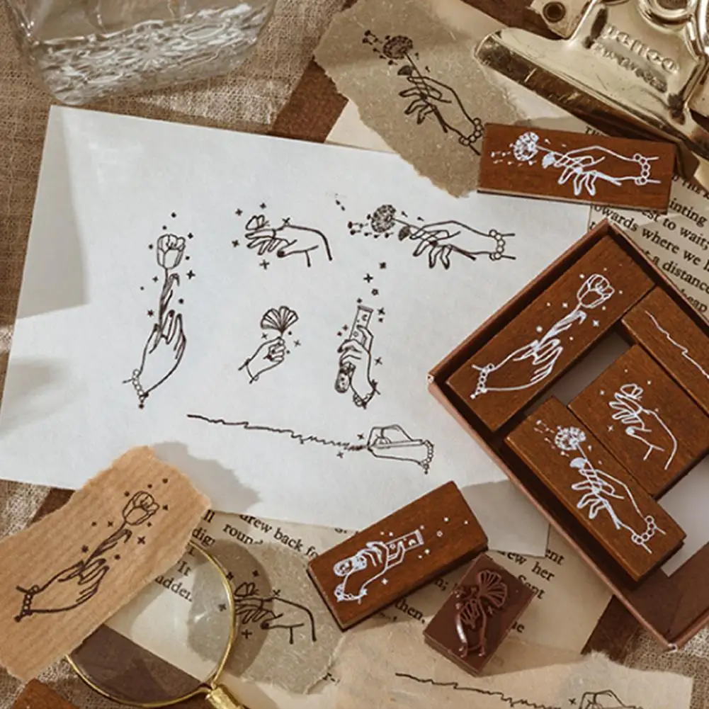 6pcs Wooden Stamps Flower Leaf Stamps for Diary Hamdmade Cart DIY Scrapbooking Silicone Stamps Crafts Accessories
6pcs Wooden Stamps Flower Leaf Stamps for Diary Hamdmade Cart DIY Scrapbooking Silicone Stamps Crafts Accessories