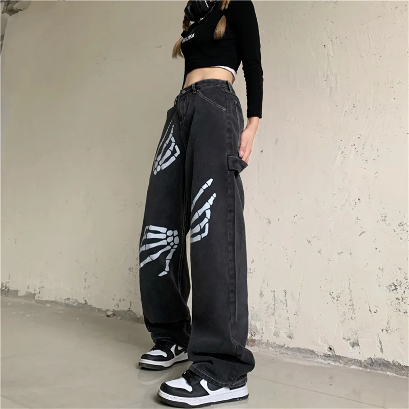 High Waist Women Jeans Vintage Streetwear Hip Hop Black Straight Baggy Trouser Fashion Casual Autumn Ladies Wide Leg Denim Pants
High Waist Women Jeans Vintage Streetwear Hip Hop Black Straight Baggy Trouser Fashion Casual Autumn Ladies Wide Leg Denim Pants