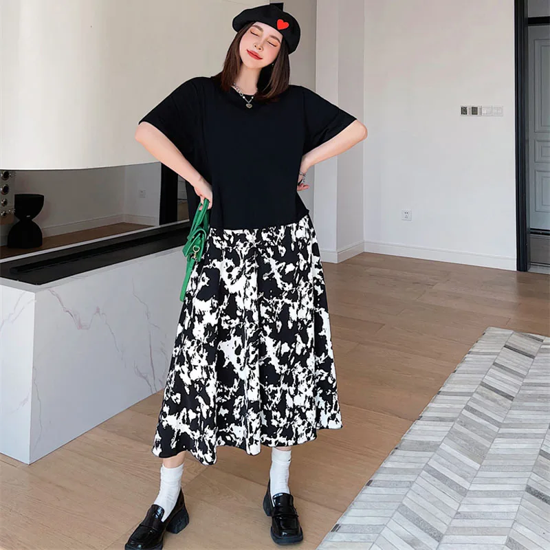 Женское свободное платье Elbise, повседневное длинное платье составного кроя с коротким рукавом и абстрактным принтом, большие размеры, лето ...
Женское свободное платье Elbise, повседневное длинное платье составного кроя с коротким рукавом и абстрактным принтом, большие размеры, лето ...