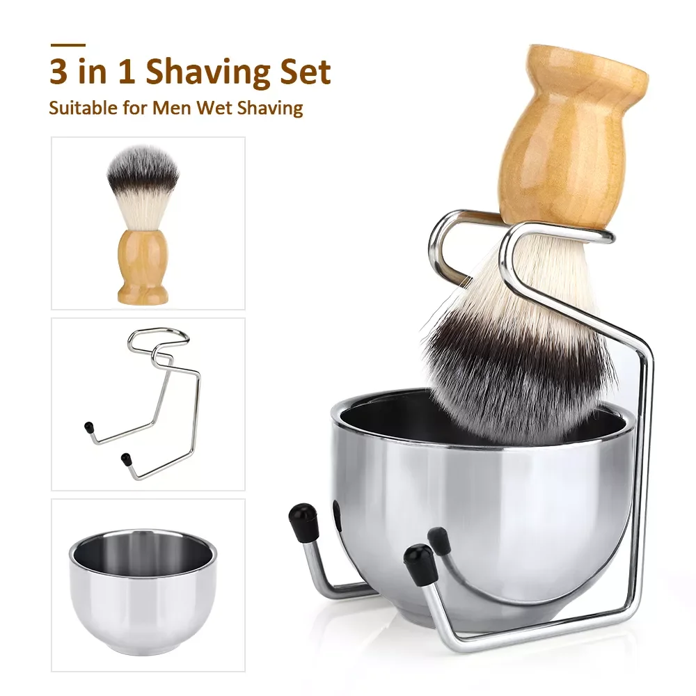 1 Set Professional Men Beard Brush Set Stainless Steel Bowl Stand Shaving Brush Mustache Shaving Facial Cleansing Tool
1 Set Professional Men Beard Brush Set Stainless Steel Bowl Stand Shaving Brush Mustache Shaving Facial Cleansing Tool