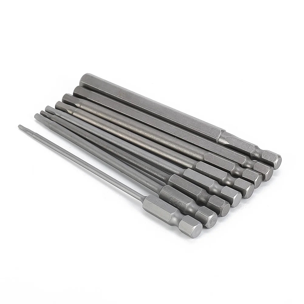 8pcs Hex Head Allen Wrench Drill Bits Set 100mm SAE Metric Allen Electric Hexagonal Bit Screwdriver Socket Bit New Arrival
8pcs Hex Head Allen Wrench Drill Bits Set 100mm SAE Metric Allen Electric Hexagonal Bit Screwdriver Socket Bit New Arrival