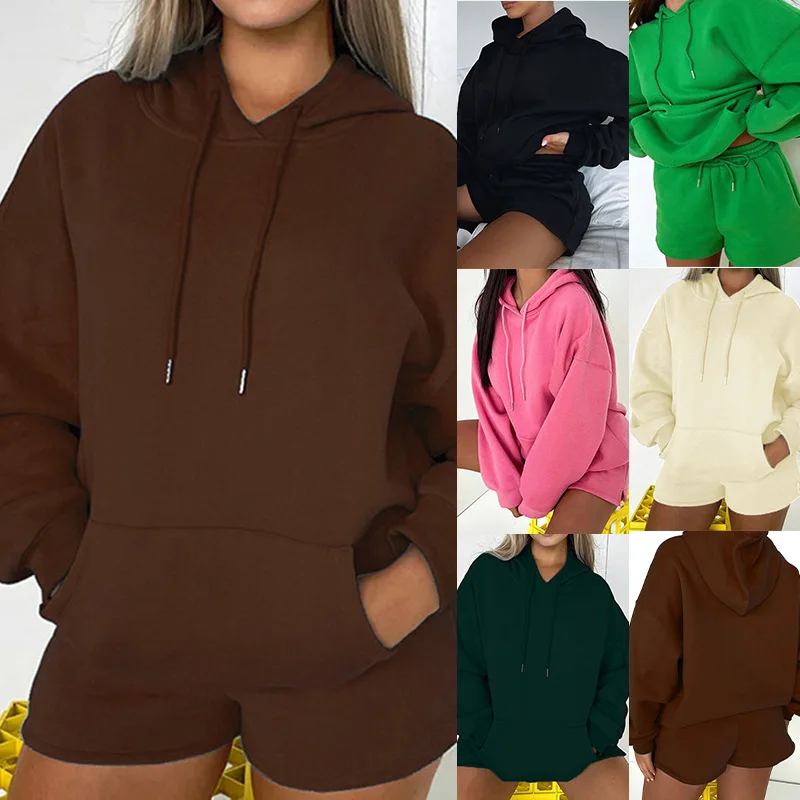 Mandylandy Women's Fleece Tracksuits Two Piece Sets Hooded Long Sleeve Female Hoodie Suit Winter Casual Sport Pants Ladies Set
Mandylandy Women's Fleece Tracksuits Two Piece Sets Hooded Long Sleeve Female Hoodie Suit Winter Casual Sport Pants Ladies Set