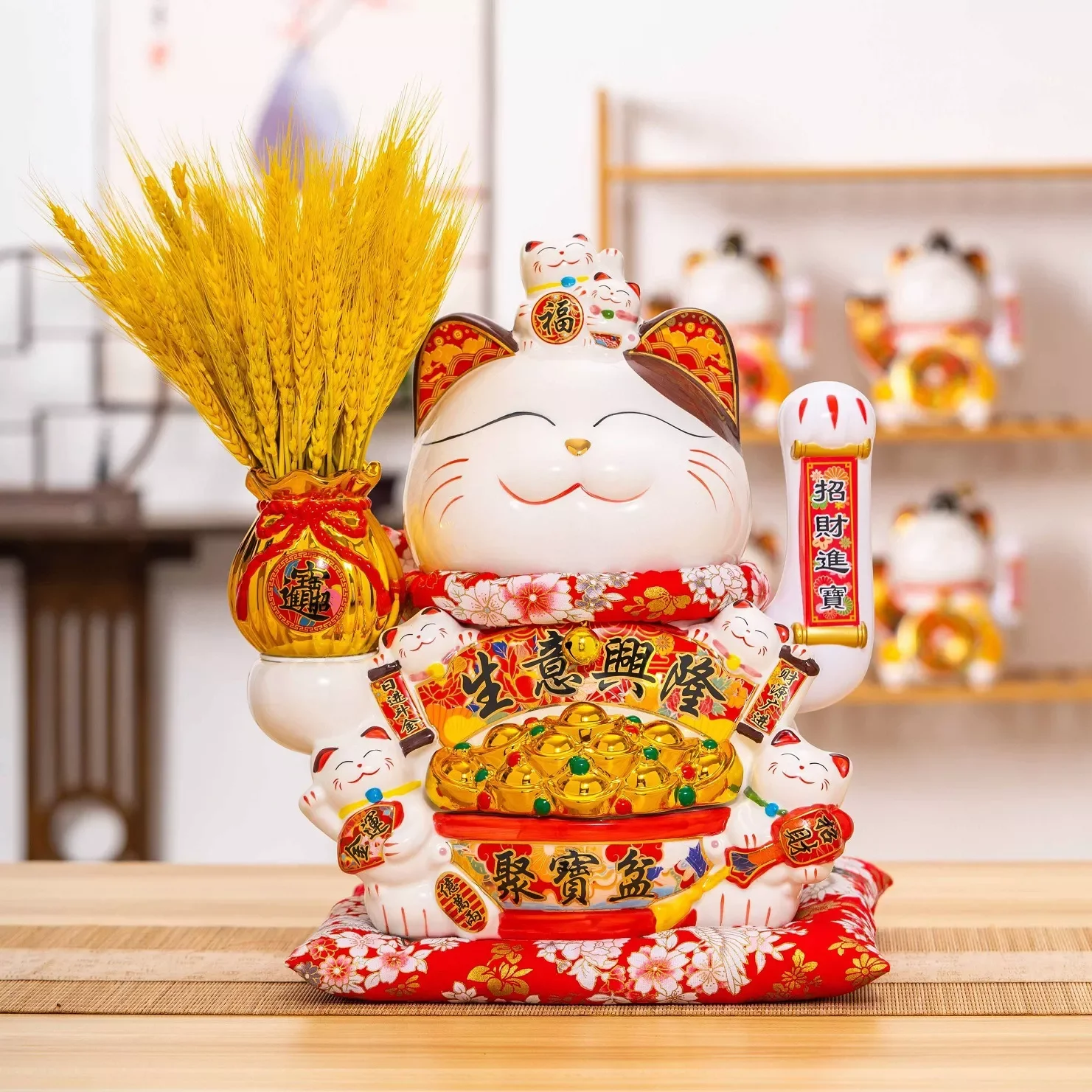 NEW IN Ceramic Lucky Maneki Neko Waving Hand Battery Powered Fortune Statue Kawaii Home Room Decoration Gift Accessories 
NEW IN Ceramic Lucky Maneki Neko Waving Hand Battery Powered Fortune Statue Kawaii Home Room Decoration Gift Accessories