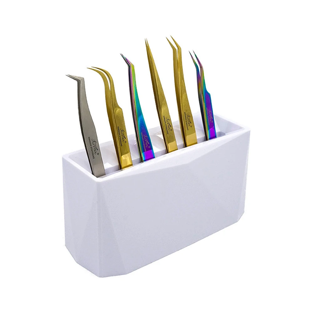 6 Hole Tweezers Rack Pink White Eyelash Tweezers Storage Display Rack Eyelashes Tweezers Holder Acrylic Stand Holder Supplies 
6 Hole Tweezers Rack Pink White Eyelash Tweezers Storage Display Rack Eyelashes Tweezers Holder Acrylic Stand Holder Supplies