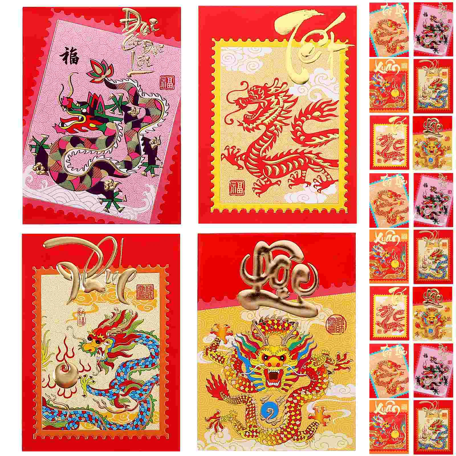 30 Pcs Decorative Envelopes Festival Red Purse New Year Gift Dragon Paper Packets Cute Traditional Pocket Chinese
30 Pcs Decorative Envelopes Festival Red Purse New Year Gift Dragon Paper Packets Cute Traditional Pocket Chinese