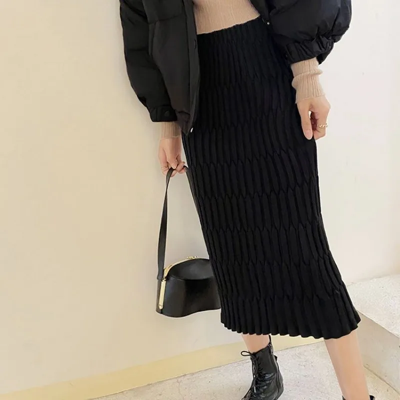 Spring Autumn Casual Sweet Soft Solid Fashion Women's Dress Knitted Long Tight Skirt Slim Warm Grace Temperament Simple Sexy
Spring Autumn Casual Sweet Soft Solid Fashion Women's Dress Knitted Long Tight Skirt Slim Warm Grace Temperament Simple Sexy