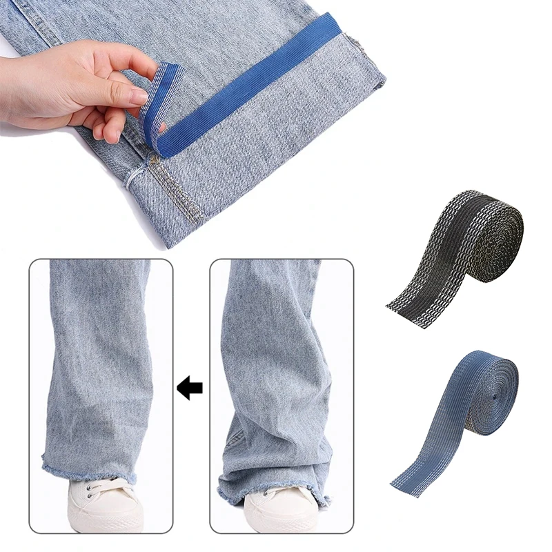 Pants Edge Shorten Self-Adhesive Tape for Trousers Legs Edge Shortening Tape Paste Hem Iron on Pants Jeans Clothes Length Adjust
Pants Edge Shorten Self-Adhesive Tape for Trousers Legs Edge Shortening Tape Paste Hem Iron on Pants Jeans Clothes Length Adjust
