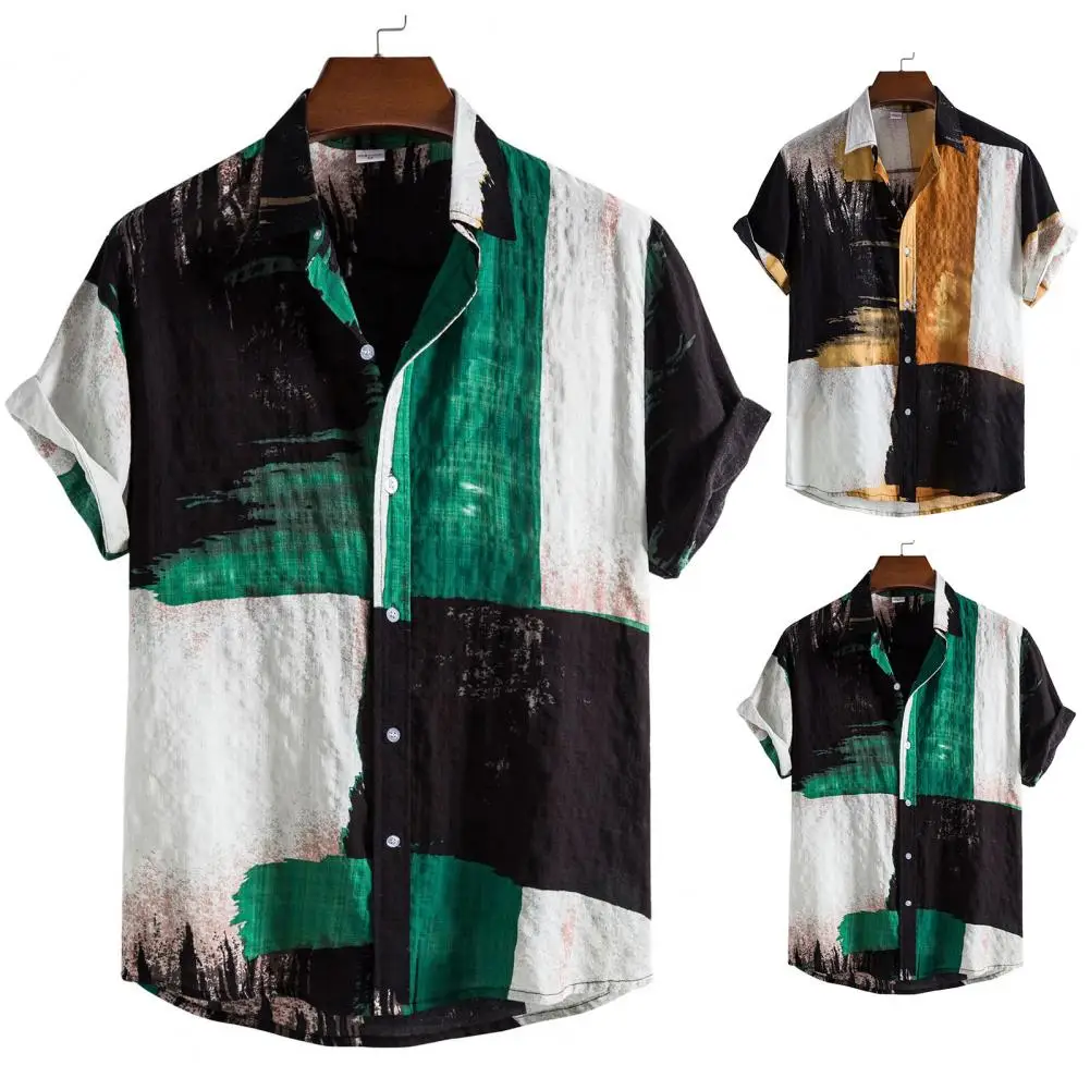 2023 Short Sleeve Men Clothing Buttons Shirts Mens Hawaiian Shirt Male Casual Camisa Masculina Printed Beach Short Shirts
2023 Short Sleeve Men Clothing Buttons Shirts Mens Hawaiian Shirt Male Casual Camisa Masculina Printed Beach Short Shirts