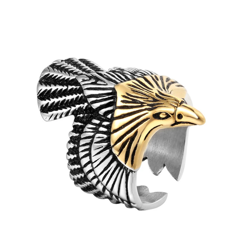 Simple Gold Color Eagle Open Ring for Women 2022 Punk Goth Stainless Steel Men Jewelry Valentine's Day Gift Free Shipping Items
Simple Gold Color Eagle Open Ring for Women 2022 Punk Goth Stainless Steel Men Jewelry Valentine's Day Gift Free Shipping Items