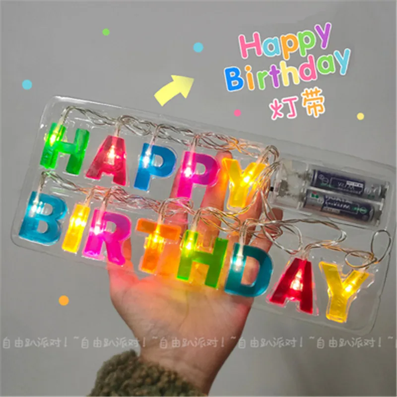 LED Light Happy Birthday Letter Light String Colorful Light String Kids Birthday Party Decoration Baby One 1st Birthday Party
LED Light Happy Birthday Letter Light String Colorful Light String Kids Birthday Party Decoration Baby One 1st Birthday Party