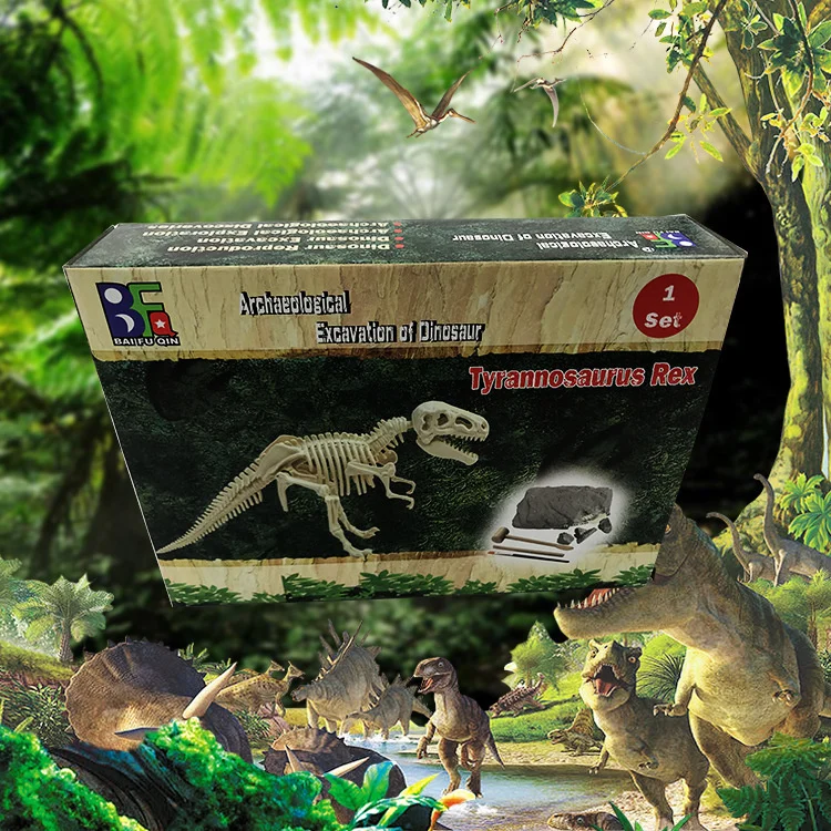Dinosaur archaeological exploration excavation toy Jurassic Tyrannosaurus Rex skeleton assembly model baoao Archaeological 
Dinosaur archaeological exploration excavation toy Jurassic Tyrannosaurus Rex skeleton assembly model baoao Archaeological