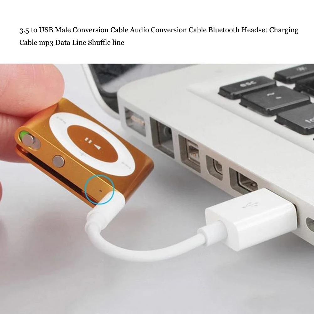 3.5mm Jack to USB 2.0 Data Sync Charger Transfer Audio Adapter Cable cord forApple iP-od Shuffle 3rd 4th 5th 6th
3.5mm Jack to USB 2.0 Data Sync Charger Transfer Audio Adapter Cable cord forApple iP-od Shuffle 3rd 4th 5th 6th