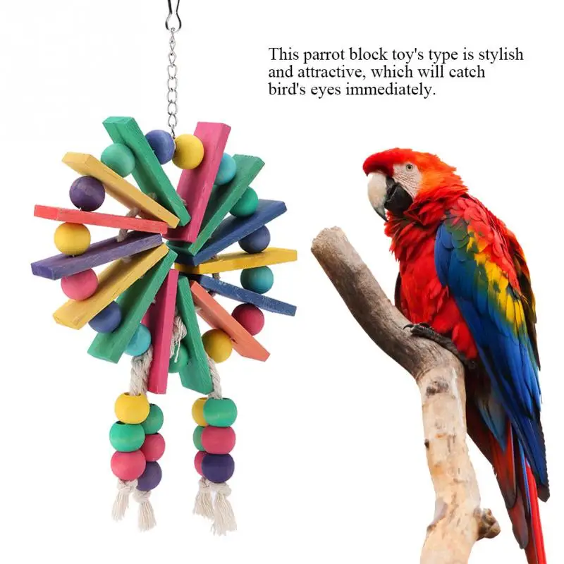 New Bird Chewing Toy Wooden Hanging Cage Toys for Parrots Bird Funny Hanging Rope Standing Toy Pet Training Bird Toys
New Bird Chewing Toy Wooden Hanging Cage Toys for Parrots Bird Funny Hanging Rope Standing Toy Pet Training Bird Toys