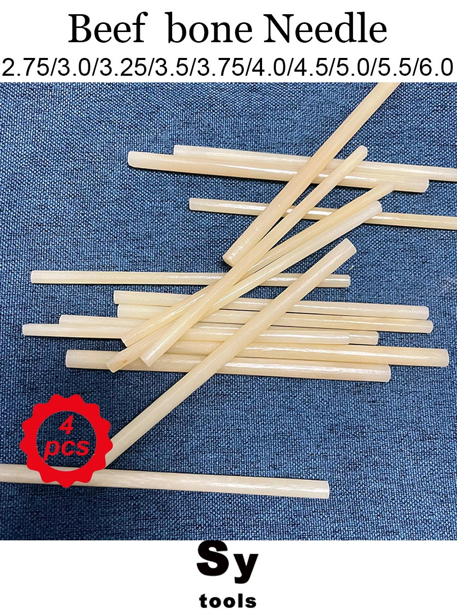 4pcs beef bone Needles sets 110mm 2.75/3.0/3.25/3.5/3.75/4.0/4.5/5.0/5.5/6.0 square/cylindrical
4pcs beef bone Needles sets 110mm 2.75/3.0/3.25/3.5/3.75/4.0/4.5/5.0/5.5/6.0 square/cylindrical