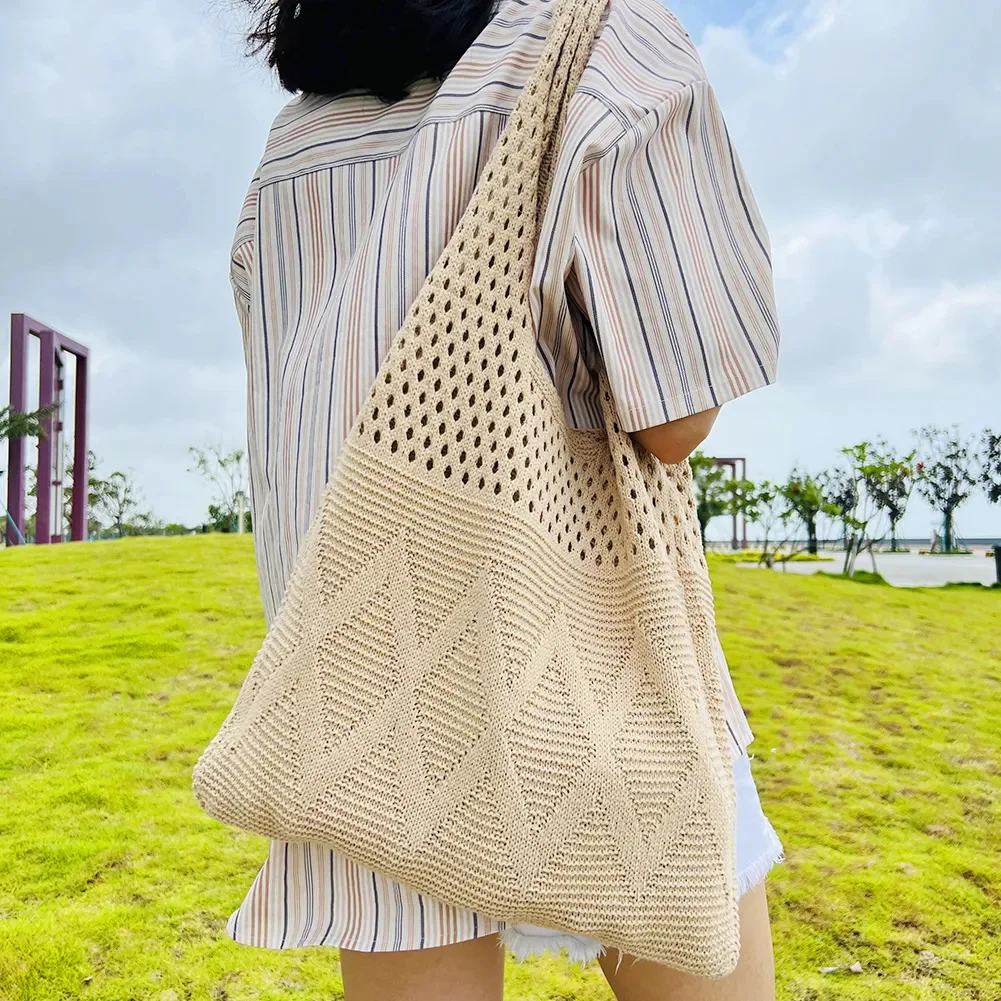 Designer Knitted Handbags Female Large Capacity Totes Women's Shoulder Bag Summer Beach Bag Purses Casual Hollow Woven Shopping
Designer Knitted Handbags Female Large Capacity Totes Women's Shoulder Bag Summer Beach Bag Purses Casual Hollow Woven Shopping