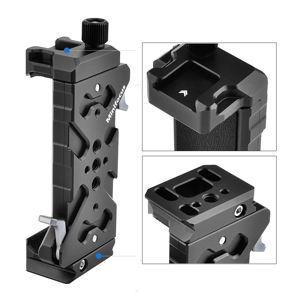 iPad Phone Tripod Mount Adapter with Cold Shoe Universal Smartphone iPad Tablet Holder for Tripod with Acra Quick Release Plate
iPad Phone Tripod Mount Adapter with Cold Shoe Universal Smartphone iPad Tablet Holder for Tripod with Acra Quick Release Plate