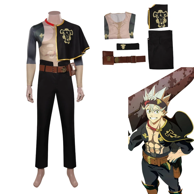 Anime Black Clover Asta Cosplay Costume Sword of the Wizard King Men Full Set Clothes Halloween Carnival Party Suits For Male
Anime Black Clover Asta Cosplay Costume Sword of the Wizard King Men Full Set Clothes Halloween Carnival Party Suits For Male