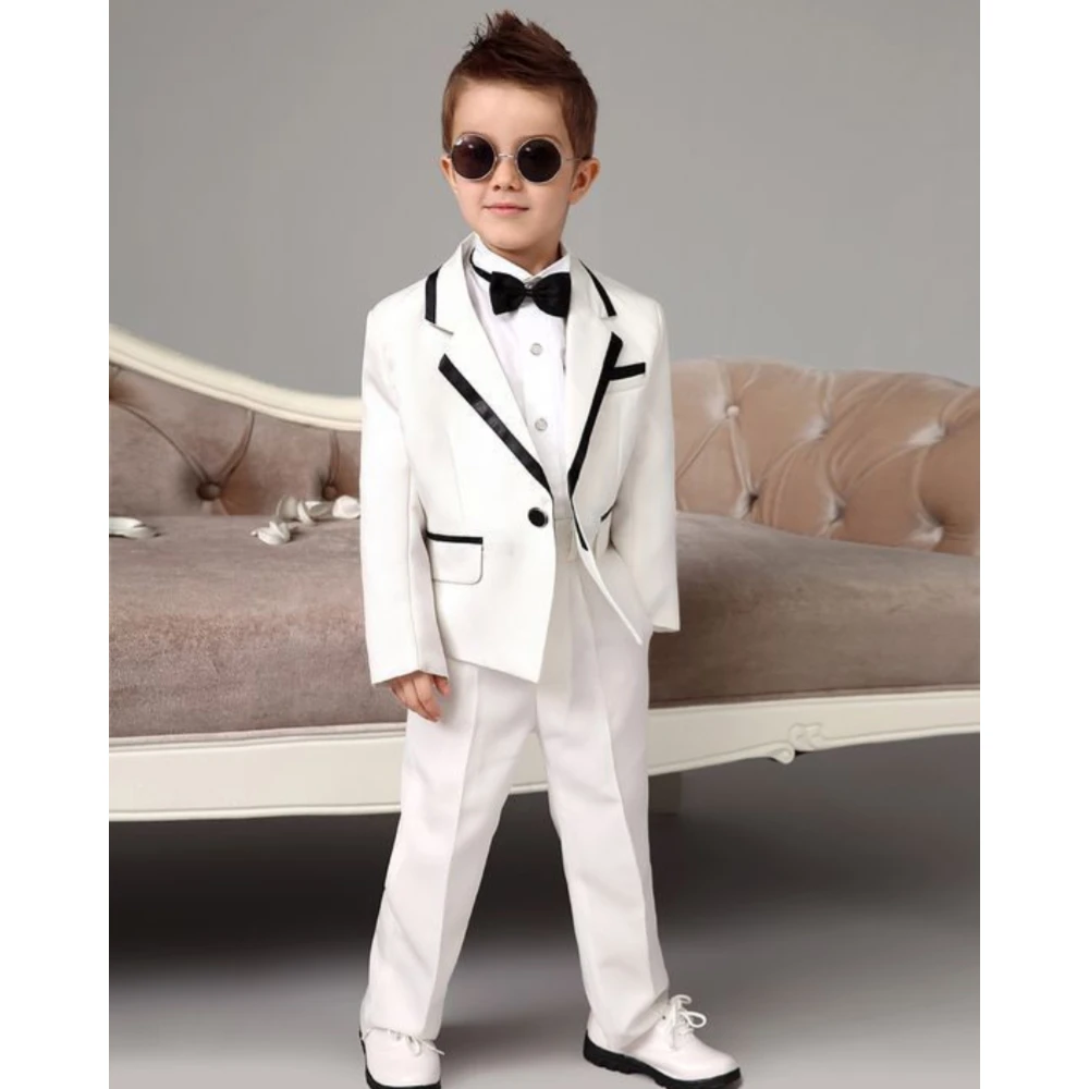 One Button White Boys Suits 2 Pieces for Wedding Tuxedo Fashion Jacket Pants Set Formal Shawl Lapel Kids Prom Party Wear
One Button White Boys Suits 2 Pieces for Wedding Tuxedo Fashion Jacket Pants Set Formal Shawl Lapel Kids Prom Party Wear