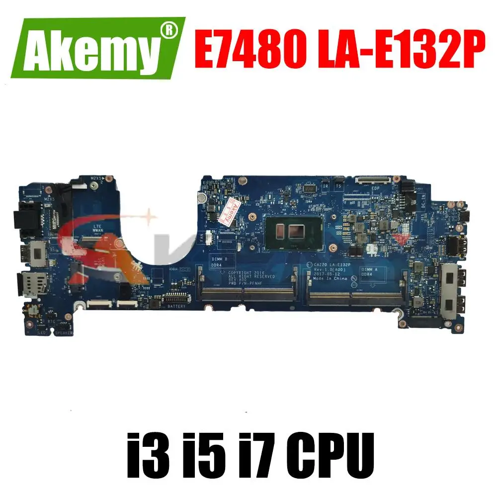Akemy CAZ20 LA-E132P материнская плата для ноутбука DELL Latitude 7480 E7480 I5-6200U CN-0NYD7R NYD7R 100% тестирование
Akemy CAZ20 LA-E132P материнская плата для ноутбука DELL Latitude 7480 E7480 I5-6200U CN-0NYD7R NYD7R 100% тестирование