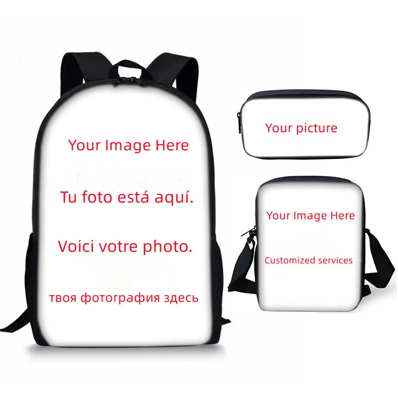 Children School Bag Customize Your / Image / Name Backpack Single Shoulder Bag Custom Pattern Pencil Case Kids Bookbag Gift
Children School Bag Customize Your / Image / Name Backpack Single Shoulder Bag Custom Pattern Pencil Case Kids Bookbag Gift