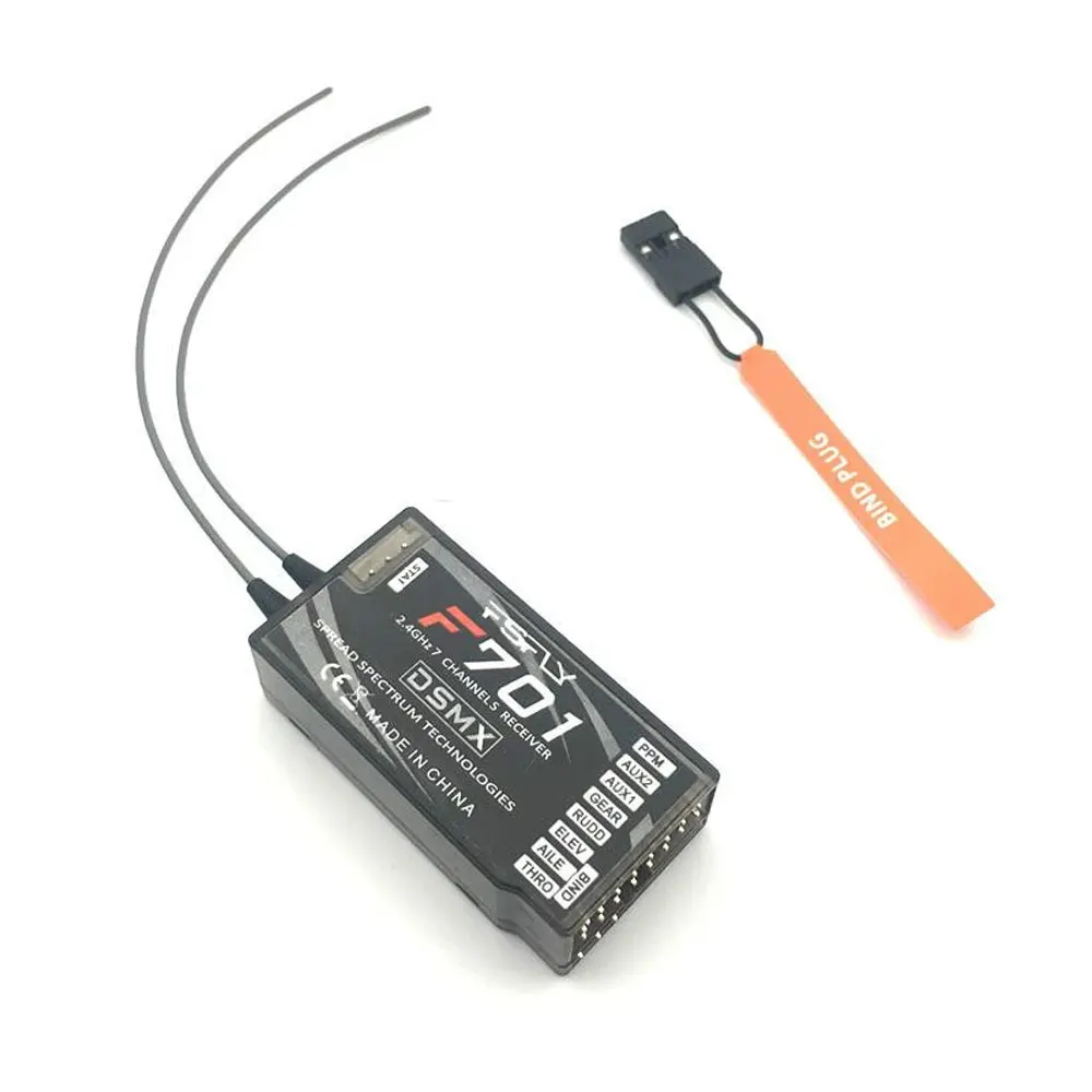 F701 2.4GHz 7CH Ultra Long Range PPM DSMX/DSM2 RC Receiver for JR Spektrum DX6I DX7 DX9 Transmitter
F701 2.4GHz 7CH Ultra Long Range PPM DSMX/DSM2 RC Receiver for JR Spektrum DX6I DX7 DX9 Transmitter