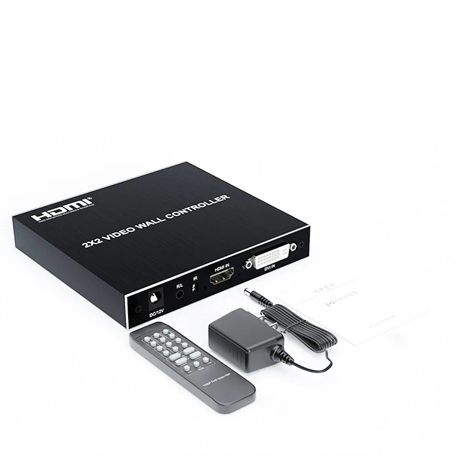 Настенный видеоконтроллер DVI HDMI устройство для сращивания видео 2X2