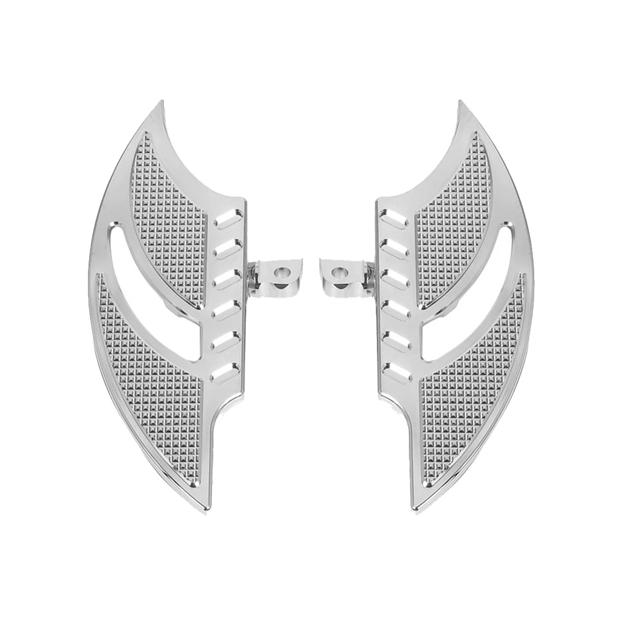 Передние и задние педали типа пламени, Мотоциклетные аксессуары для Harley 883 XL1200 48, серебристые