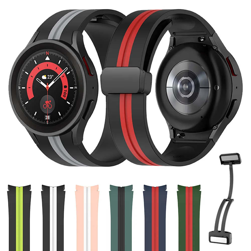 Silicone Band For Samsung Galaxy Watch 5 4 40mm 44mm Watch 5 pro 45mm Sport Magnetic Strap For Galaxy Watch 4 42mm 46mm Bracelet
Silicone Band For Samsung Galaxy Watch 5 4 40mm 44mm Watch 5 pro 45mm Sport Magnetic Strap For Galaxy Watch 4 42mm 46mm Bracelet