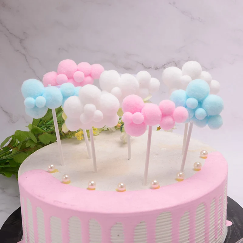Cake Top Flag Cake Topper Birthday Party Decor DIY Accessory Pompom Pink Blue Cloud Soft Creative Cute Lightweight Cake Decor
Cake Top Flag Cake Topper Birthday Party Decor DIY Accessory Pompom Pink Blue Cloud Soft Creative Cute Lightweight Cake Decor