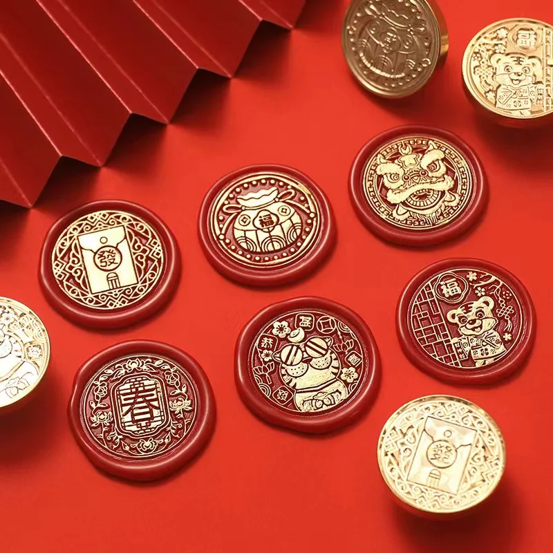 Happy New Year Sealing Wax Stamps Head 3CM DIY Copper Round Stamp for Greeting Invitation Card Best Wishes Decor Envelope Gift
Happy New Year Sealing Wax Stamps Head 3CM DIY Copper Round Stamp for Greeting Invitation Card Best Wishes Decor Envelope Gift