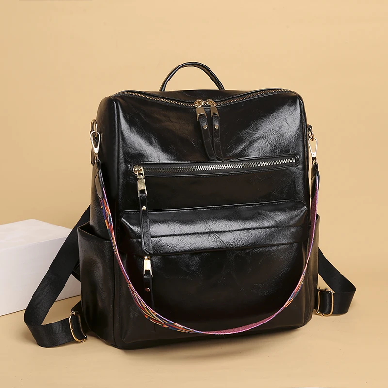 High Quality Leather Backpack Women 2022 New Shoulder Bags High Capacity Travel Backpack School Bags for Girls Bagpack Mochila
High Quality Leather Backpack Women 2022 New Shoulder Bags High Capacity Travel Backpack School Bags for Girls Bagpack Mochila