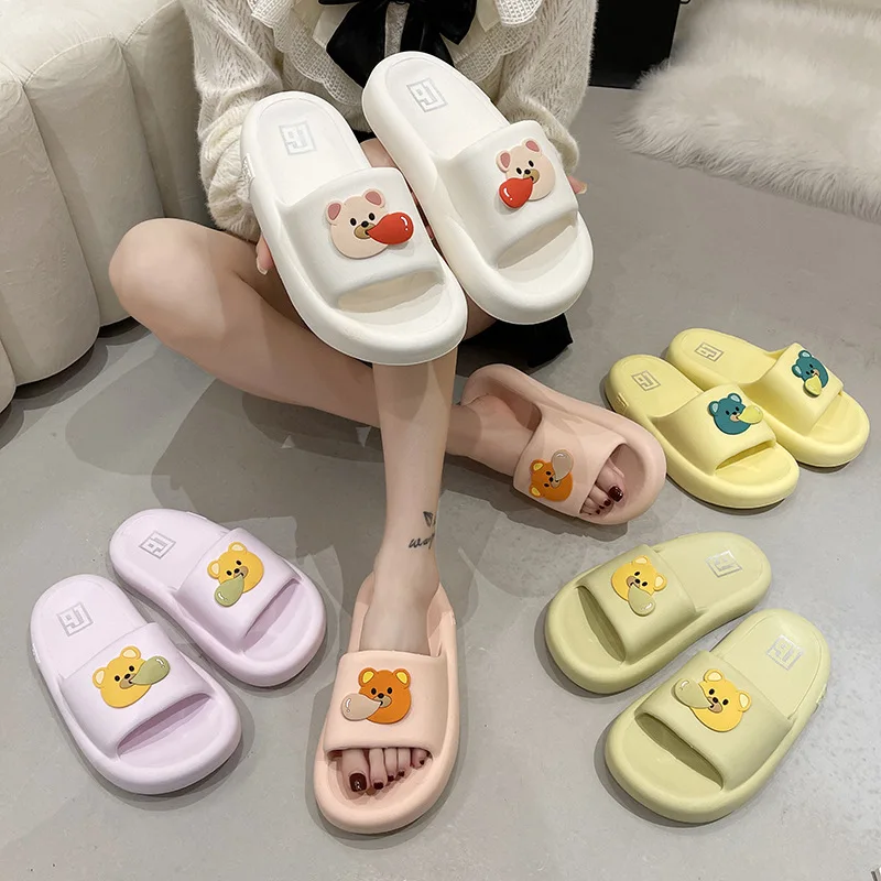 Winter Cartoon Bear Slippers Cute Indoor Slippers Home Slipper Lovers Couples Soft Thick Bottom Sole Anti-slip Men's Shoes
Winter Cartoon Bear Slippers Cute Indoor Slippers Home Slipper Lovers Couples Soft Thick Bottom Sole Anti-slip Men's Shoes