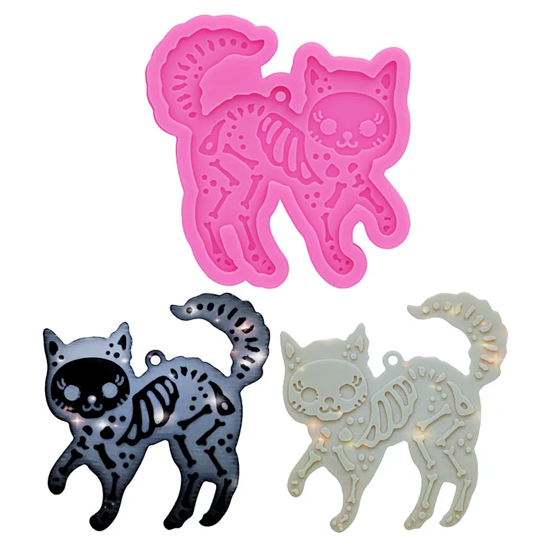 Силиконовая форма TUTULE Зеркальный Скелет Kitty 
Силиконовая форма TUTULE Зеркальный Скелет Kitty