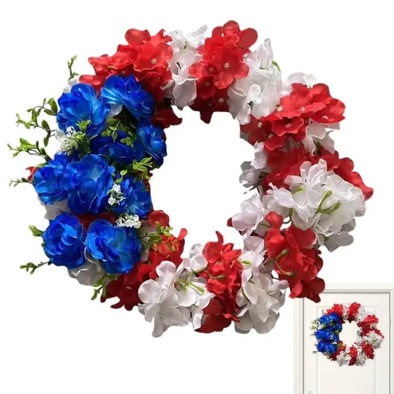Red White And Blue Wreath Red White And Blue American Independent Day Wreath Memorial Day Door Wreath Decor For Farmhouse Wall
Red White And Blue Wreath Red White And Blue American Independent Day Wreath Memorial Day Door Wreath Decor For Farmhouse Wall