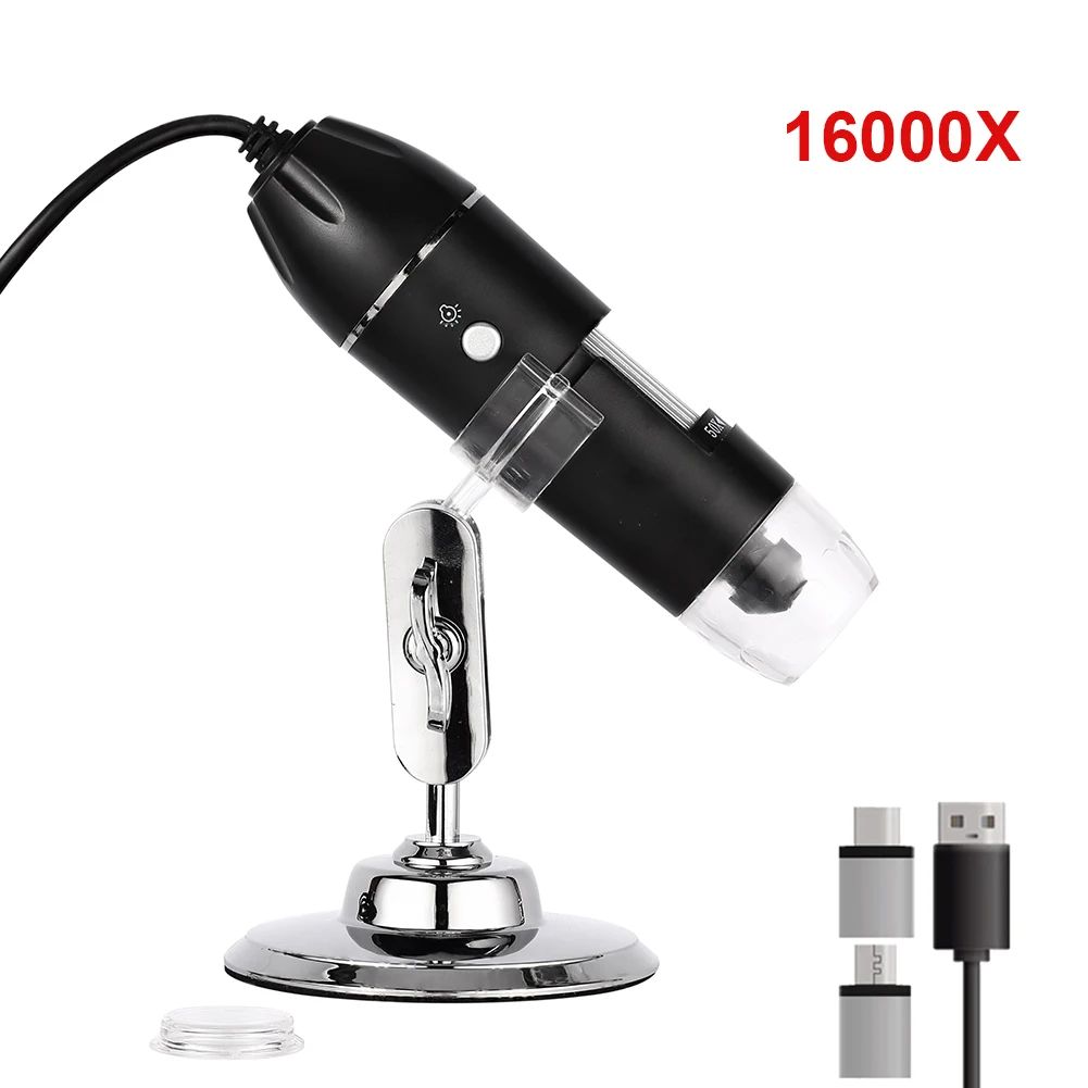 1600X Digital Microscope Camera 3in1 Type-C USB Portable Electronic Microscope For Soldering LED Magnifier For Cell Phone Repair
1600X Digital Microscope Camera 3in1 Type-C USB Portable Electronic Microscope For Soldering LED Magnifier For Cell Phone Repair