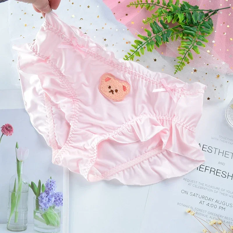 4XL Large Size Women Cute Lovely Sweety Japanese Style Lolita Panties Bear Embroidery Soft Ruffles Underwear
4XL Large Size Women Cute Lovely Sweety Japanese Style Lolita Panties Bear Embroidery Soft Ruffles Underwear