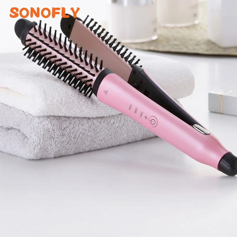 

SONOFLY Yueli Hair Curler Professional Multifunction Electric Comb Straightener Curling Stick Dual-purpose Long Hair Splint 531