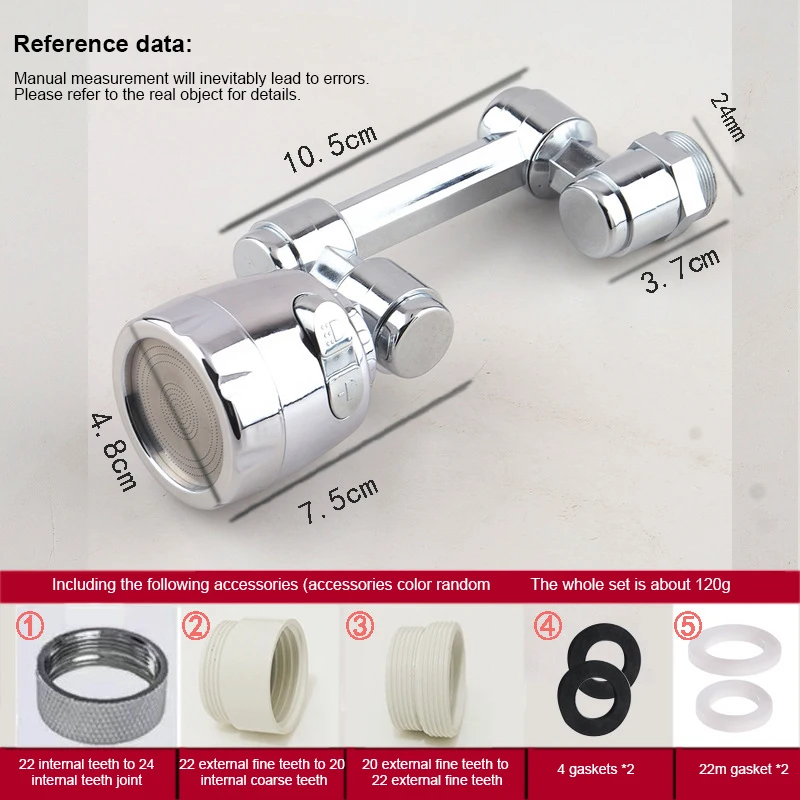2/4/5PCS Stainless Steel Mechanical Arm Water Nozzle Splash Proof For Kitchen Washbasin Plastic Splash Filter 360 Rotate
2/4/5PCS Stainless Steel Mechanical Arm Water Nozzle Splash Proof For Kitchen Washbasin Plastic Splash Filter 360 Rotate