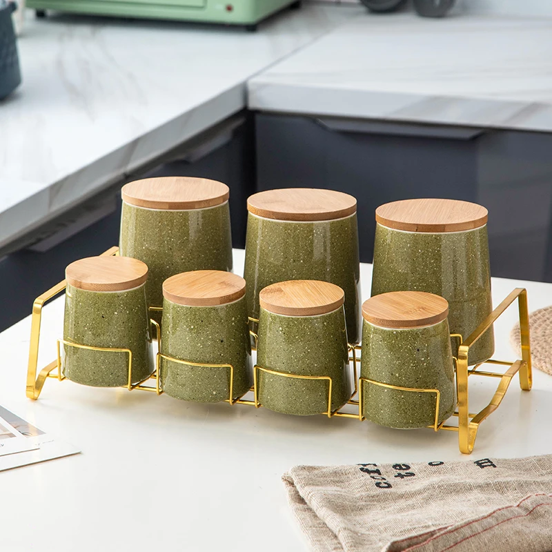 Nordic Marble Sealed Tank Ceramic Bamboo Lid Shelf Multi-specification 250/650ML Grain Bean Herb Spice Kitchen Storage Organizer 
Nordic Marble Sealed Tank Ceramic Bamboo Lid Shelf Multi-specification 250/650ML Grain Bean Herb Spice Kitchen Storage Organizer