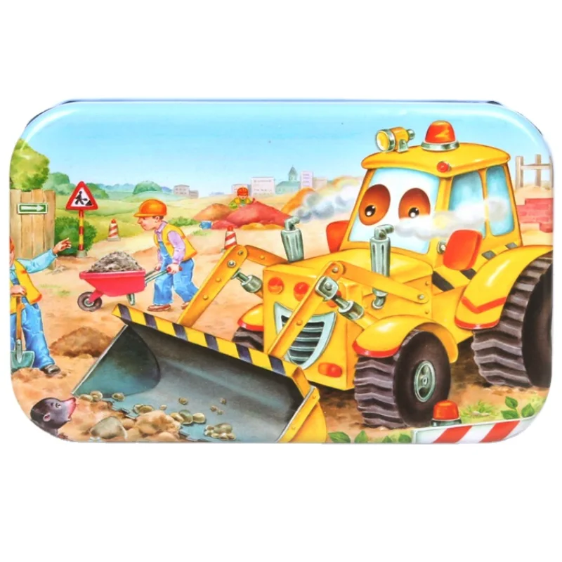 60 Pieces Jigsaw Puzzle Children's Puzzle Christmas Gifts Cartoon Cartoon Excavator Early Education Wooden Toy for Kids Iron Box
60 Pieces Jigsaw Puzzle Children's Puzzle Christmas Gifts Cartoon Cartoon Excavator Early Education Wooden Toy for Kids Iron Box