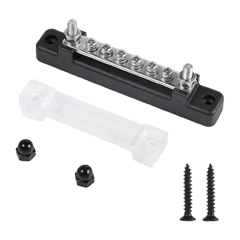 2X 6P Copper Busbar 150A High Current Straight Single Row With Transparent Upper Cover For Marine Circuit Insurance
2X 6P Copper Busbar 150A High Current Straight Single Row With Transparent Upper Cover For Marine Circuit Insurance