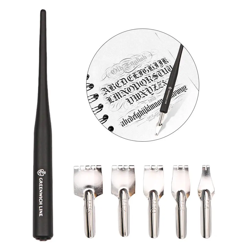 6 Pieces Comic Dip Pen Nib Set 1 Pen Holders and 5 Nibs Nib Calligraphy Comic Pen Nib Holder for Writing Painting Signing Tools
6 Pieces Comic Dip Pen Nib Set 1 Pen Holders and 5 Nibs Nib Calligraphy Comic Pen Nib Holder for Writing Painting Signing Tools