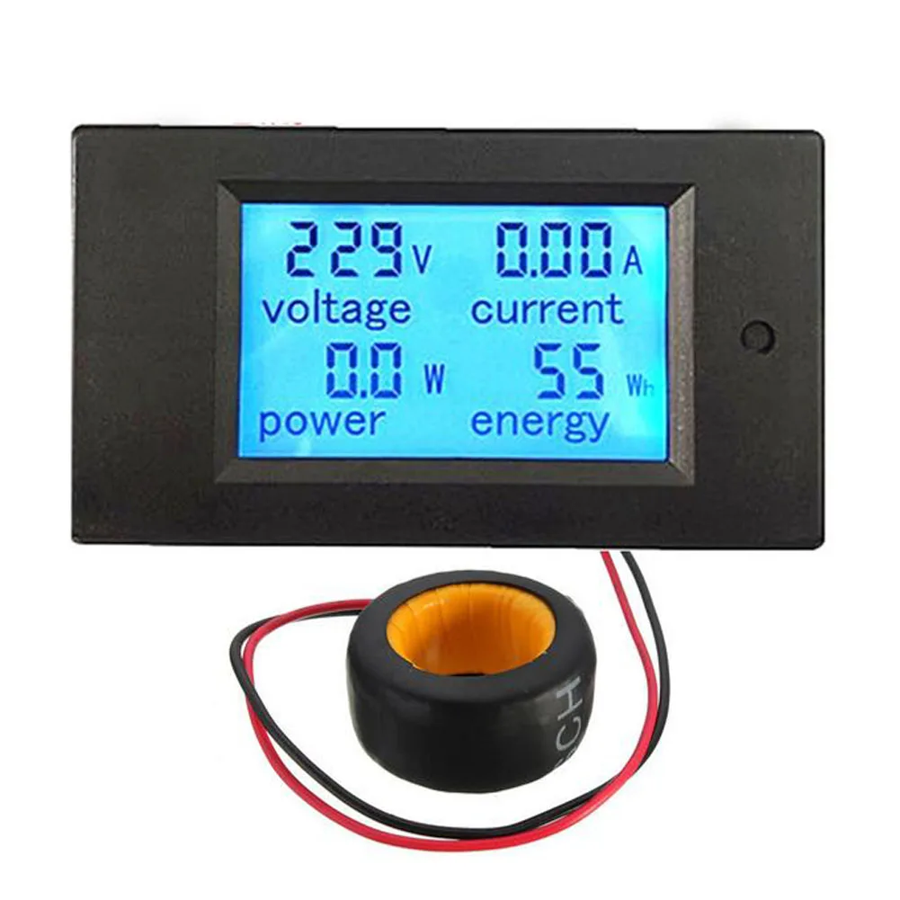 Digital Multimeters 100AC 110V-220V Power Energy Analog Voltmeter Ammeter Watt Amps Volt Meter LCD Panel Monitor with CT
Digital Multimeters 100AC 110V-220V Power Energy Analog Voltmeter Ammeter Watt Amps Volt Meter LCD Panel Monitor with CT