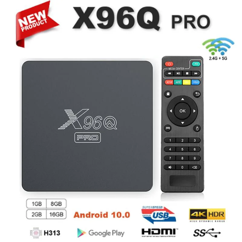 X96q Pro set top box Quanzhi h313 foreign trade TV box 4K WiFi Android TV box TV B
X96q Pro set top box Quanzhi h313 foreign trade TV box 4K WiFi Android TV box TV B