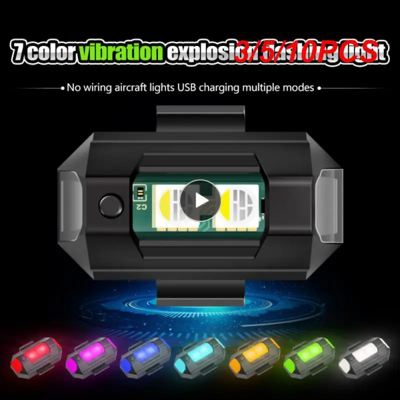 3/5/10PCS Colorful Motorcycle Modification Warning Light Vibration Sensing Type Charging Flash Lamp Universal Durable Taillight
3/5/10PCS Colorful Motorcycle Modification Warning Light Vibration Sensing Type Charging Flash Lamp Universal Durable Taillight