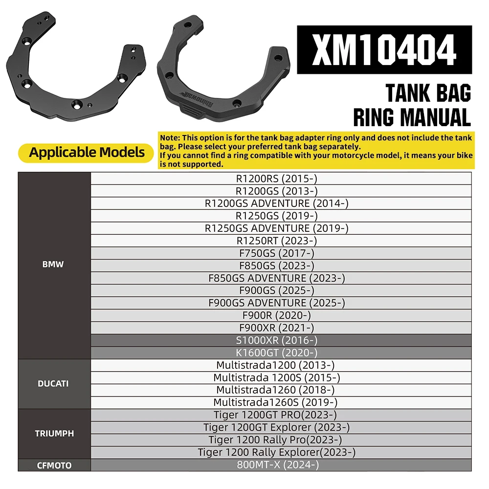 Сумка на бак для мотоцикла Rhinowalk, магнитная быстросъемная водонепроницаемая противоугонная сумка 6,5 л для BMW GS 1250 1300, аксессуары для мотоциклов
Сумка на бак для мотоцикла Rhinowalk, магнитная быстросъемная водонепроницаемая противоугонная сумка 6,5 л для BMW GS 1250 1300, аксессуары для мотоциклов